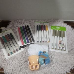 Lot Of 4 Different Packs 5/EA Cricut Pen Sets & Vinyl Weeding Collecter NEW